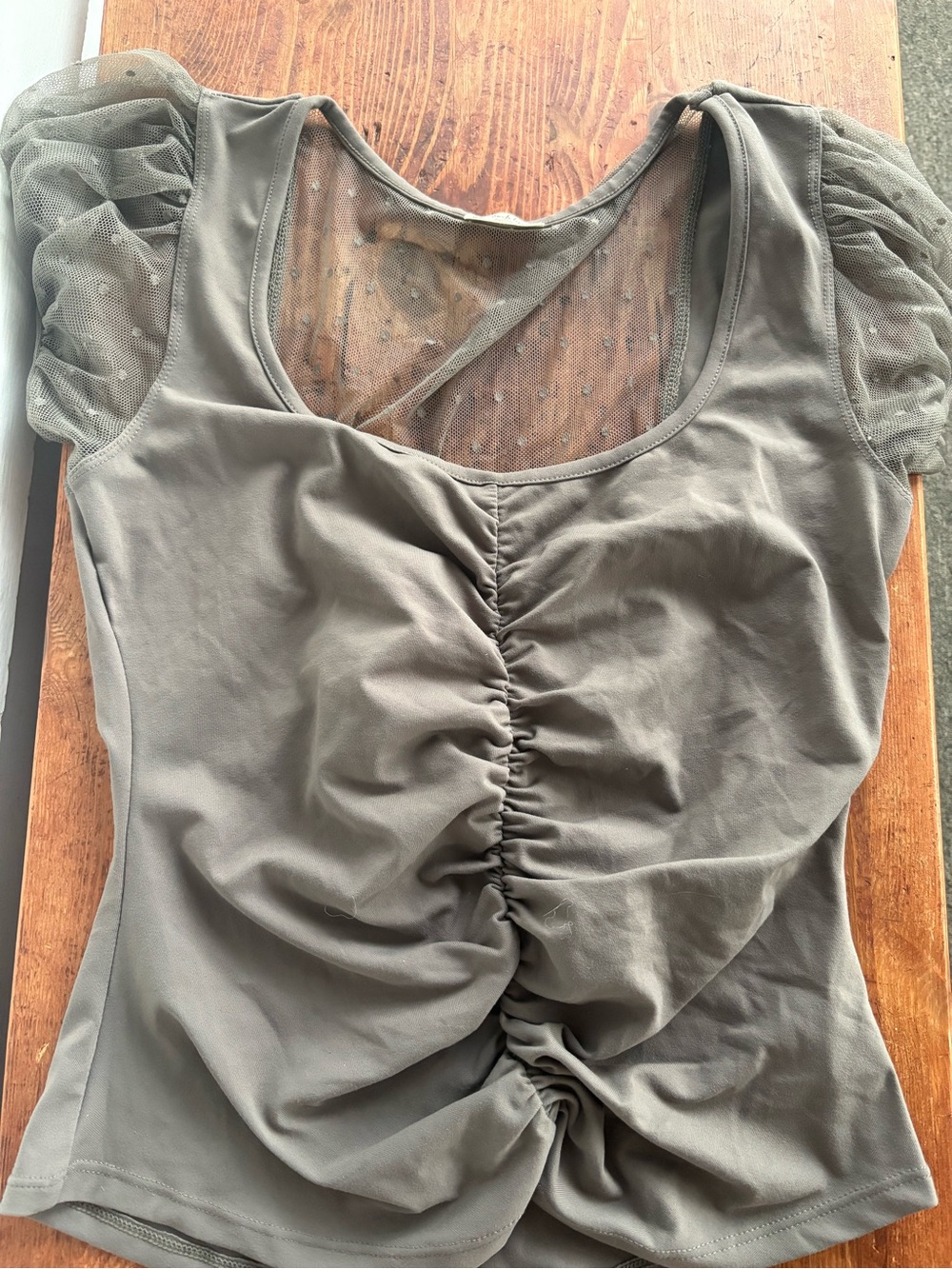 Free People cutout mesh top